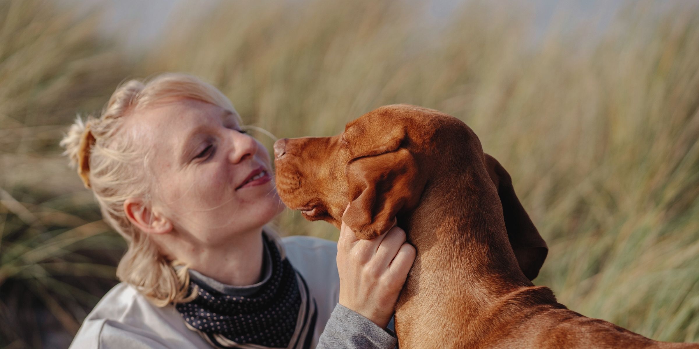 Hvide Sande met hond